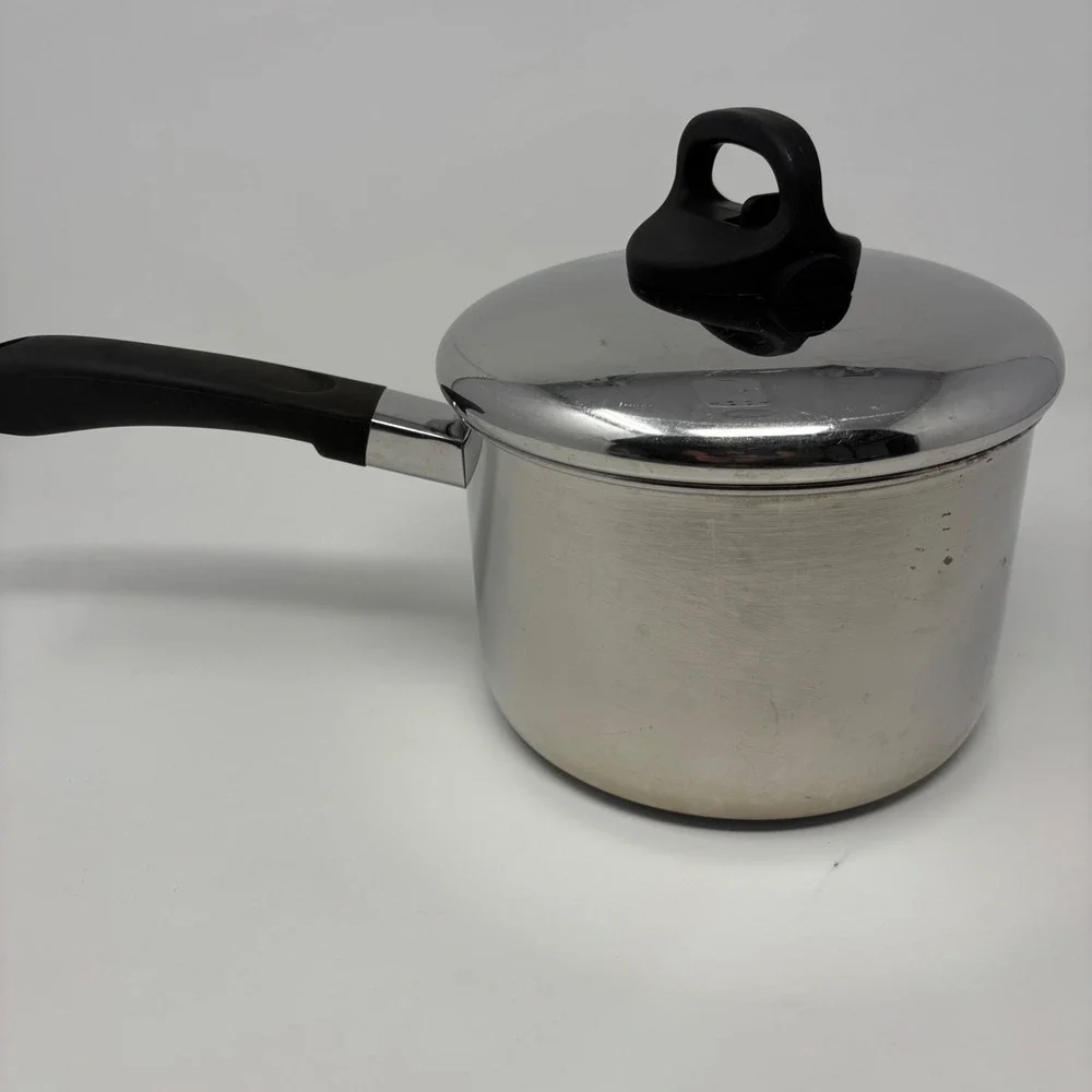 Revere Ware 97f 3QT Stainless Steel Saucepan with Lid Clinton, IL‎ USA